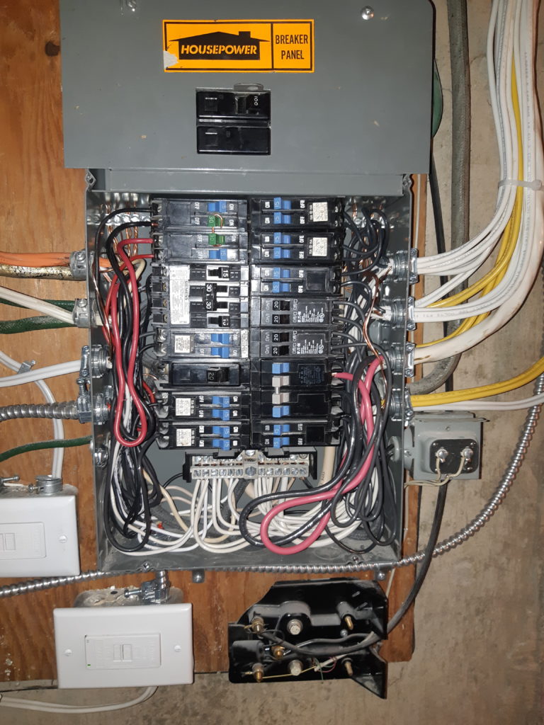Overloaded electrical panel
